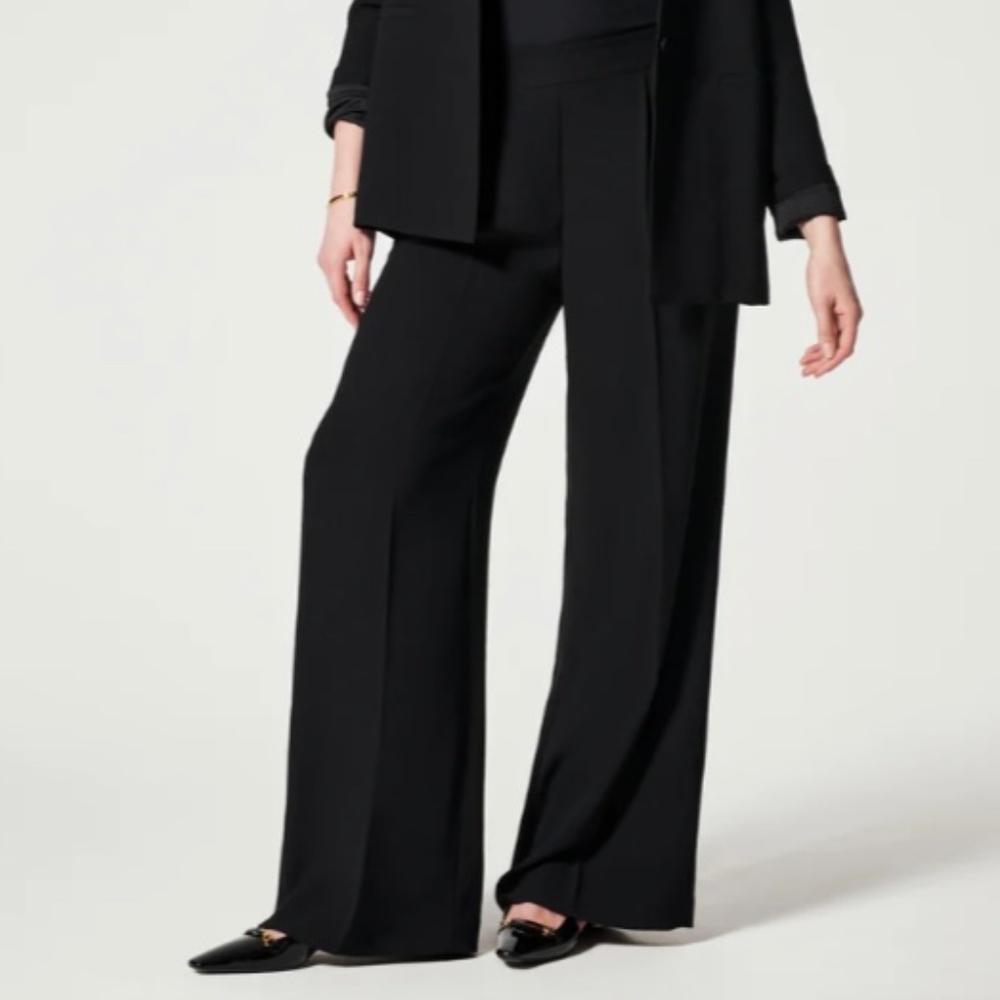 Tall Spanx carefree crepe pleated trouser
